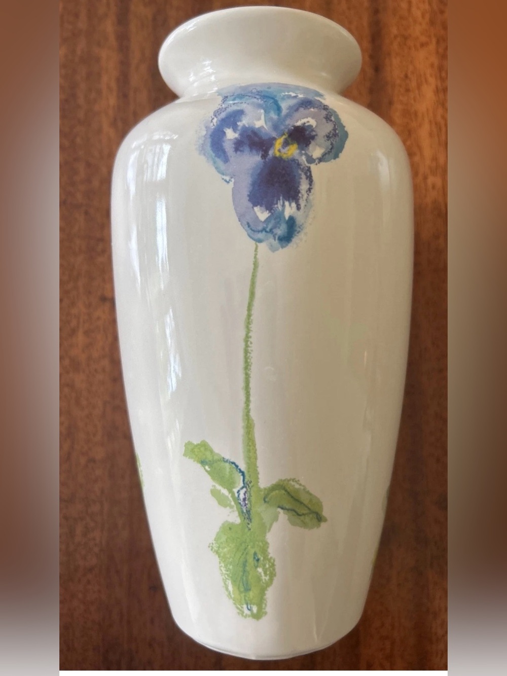Tiffany & Co Tiffany Blossom Vase- Made in England Blue Floral Porcelain